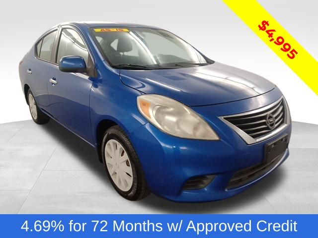 Blue Metallic 2014 Nissan Versa Sedan Front-Wheel Drive Continuously Variable Transmission