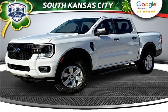 Oxford White 2025 Ford Ranger XL SuperCrew 4WD Pickup Truck Four-Wheel Drive Automatic