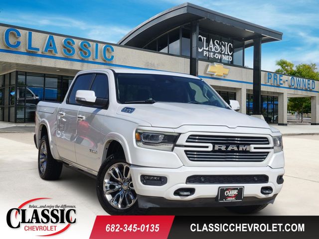 Ivory White Tri-Coat Pearlcoat 2021 RAM 1500 Pickup Truck Four-Wheel Drive 8-Speed Automatic