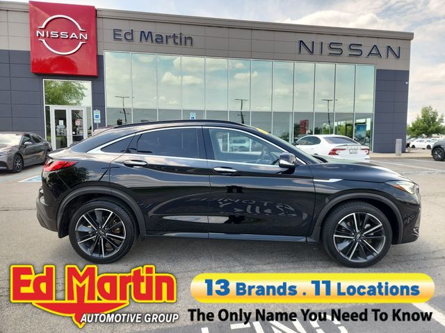 Black Obsidian 2023 INFINITI QX55 SUV / Crossover All-Wheel Drive Continuously Variable Transmission