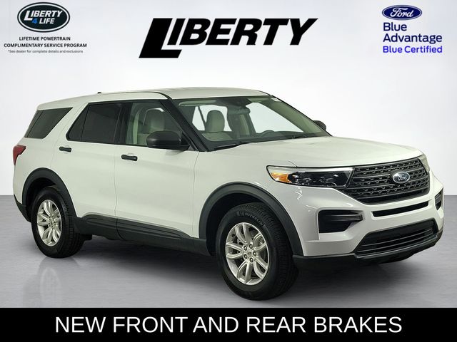 Oxford White 2021 Ford Explorer SUV / Crossover All-Wheel Drive Automatic