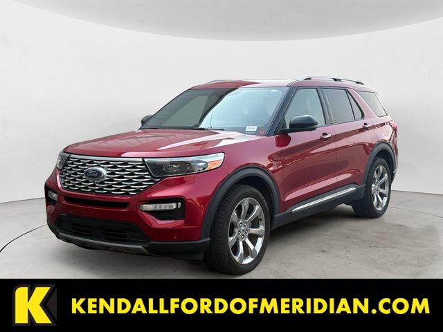 Red Metallic 2020 Ford Explorer SUV / Crossover All-Wheel Drive Automatic