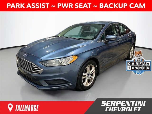 Blue Metallic 2018 Ford Fusion SE Sedan Front-Wheel Drive 6-Speed Automatic