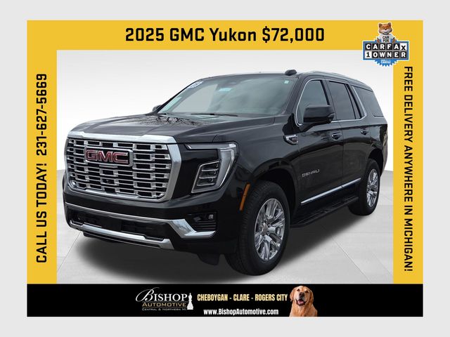 Onyx Black 2025 GMC Yukon Denali 4WD SUV / Crossover Four-Wheel Drive