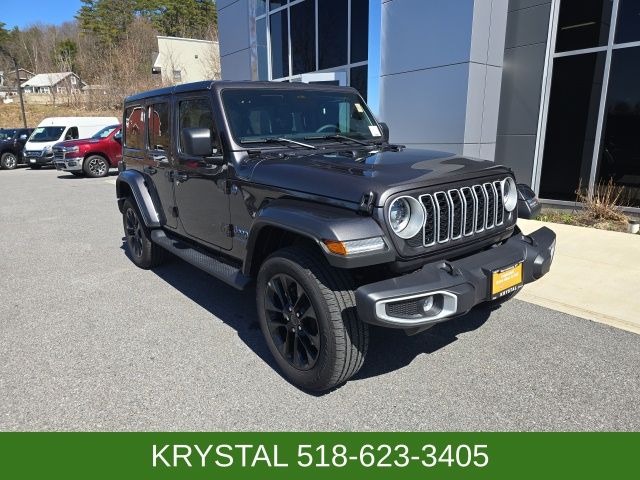 Gray (Granite Crystal Metallic Clearcoat) 2025 Jeep Wrangler 4xe Sahara 4WD SUV / Crossover Four-Wheel Drive 8-Speed Automatic