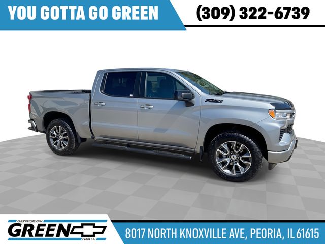 Sterling Gray Metallic 2024 Chevrolet Silverado 1500 RST Crew Cab 4WD Pickup Truck Four-Wheel Drive Automatic