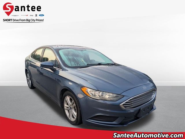 Blue Metallic 2018 Ford Fusion Sedan Front-Wheel Drive 6-Speed Automatic