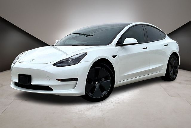White 2023 Tesla Model 3 RWD Sedan Rear-Wheel Drive 1-Speed Automatic