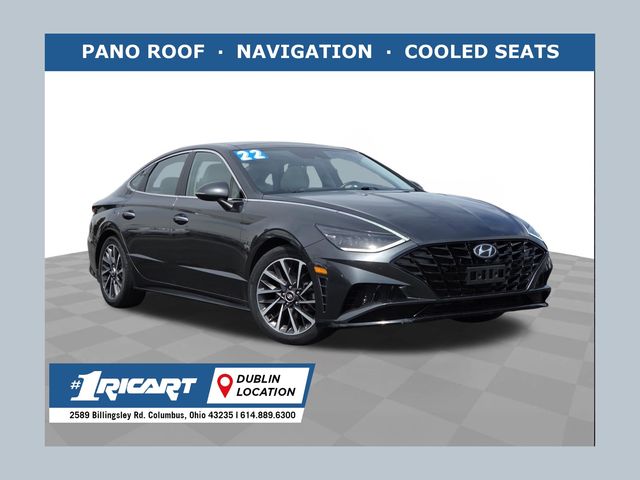 Portofino Gray 2022 Hyundai Sonata Sedan Front-Wheel Drive 8-Speed Automatic