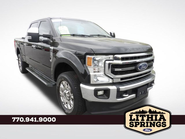 Black Metallic 2021 Ford F-250 Super Duty Lariat Crew Cab 4WD Pickup Truck Four-Wheel Drive 6-Speed Automatic