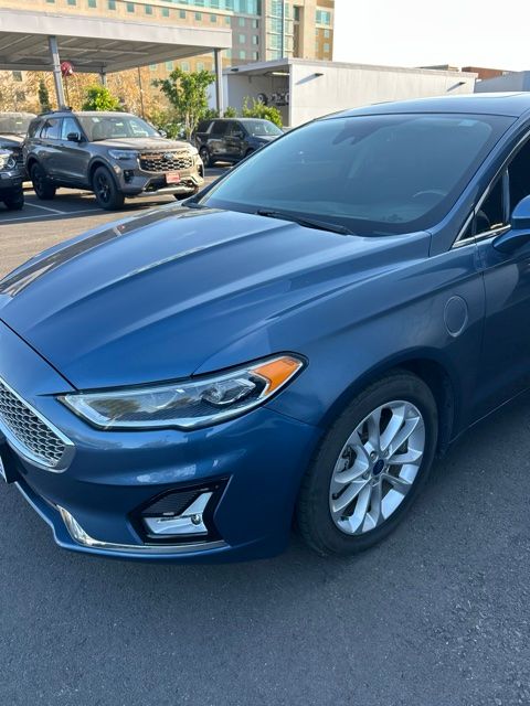Blue Metallic 2019 Ford Fusion Energi Sedan Front-Wheel Drive Continuously Variable Transmission