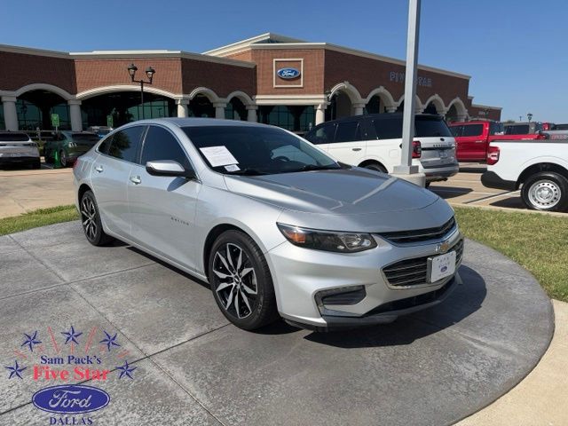 Silver Ice Metallic 2018 Chevrolet Malibu Sedan Front-Wheel Drive 6-Speed Automatic