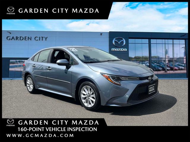 Celistite w/Black Sand Pearl Roof 2021 Toyota Corolla LE FWD Sedan Front-Wheel Drive Continuously Variable Transmission