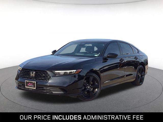 Crystal Black Pearl 2024 Honda Accord Hybrid Sedan Front-Wheel Drive Continuously Variable Transmission