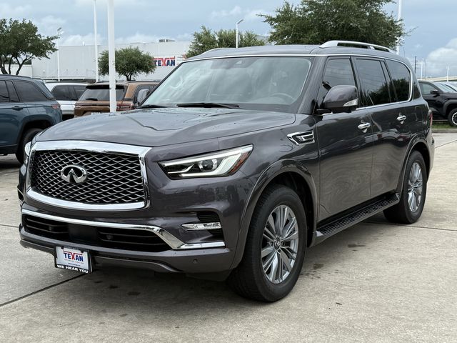 2023 INFINITI QX80 LUXE Gray at AutoSavvy Houston Northwest