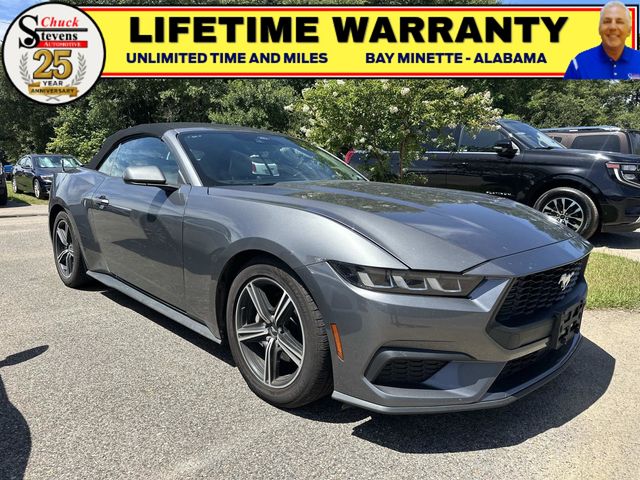 Gray Metallic 2024 Ford Mustang Convertible Rear-Wheel Drive Automatic