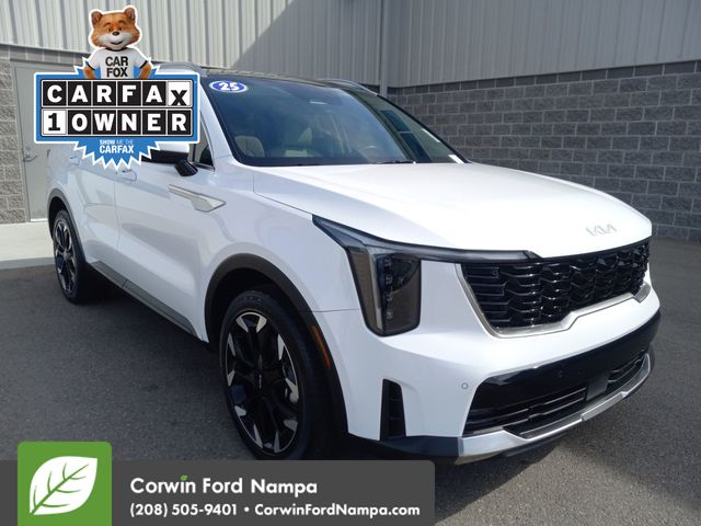 Glacial White Pearl 2025 Kia Sorento EX FWD SUV / Crossover Front-Wheel Drive 8-Speed Dual Clutch
