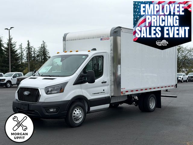 Oxford White 2026 Ford Transit Chassis 350 HD 9950 Lb. GVWR 156 DRW Cutaway DRW RWD Van Rear-Wheel Drive