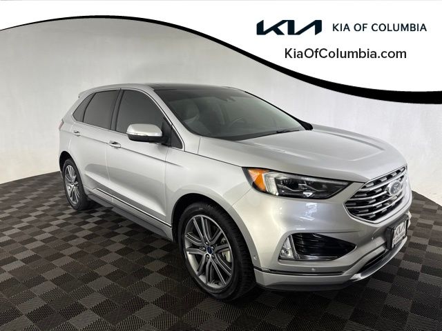 Ingot Silver 2019 Ford Edge Titanium AWD SUV / Crossover All-Wheel Drive 8-Speed Automatic