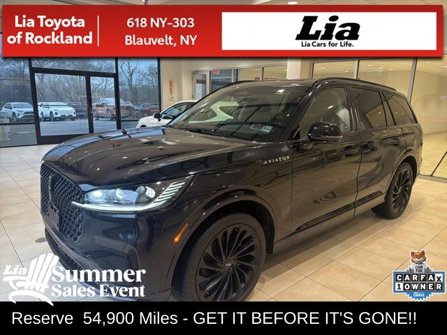 Black Metallic 2025 Lincoln Aviator Reserve AWD SUV / Crossover All-Wheel Drive Automatic