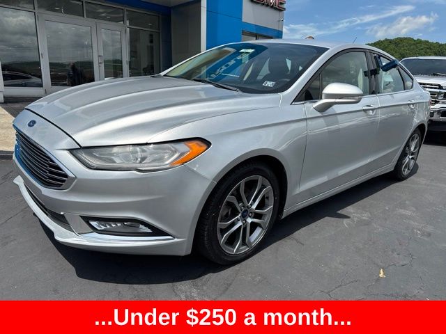 Ingot Silver 2017 Ford Fusion SE Sedan Front-Wheel Drive 6-Speed Automatic