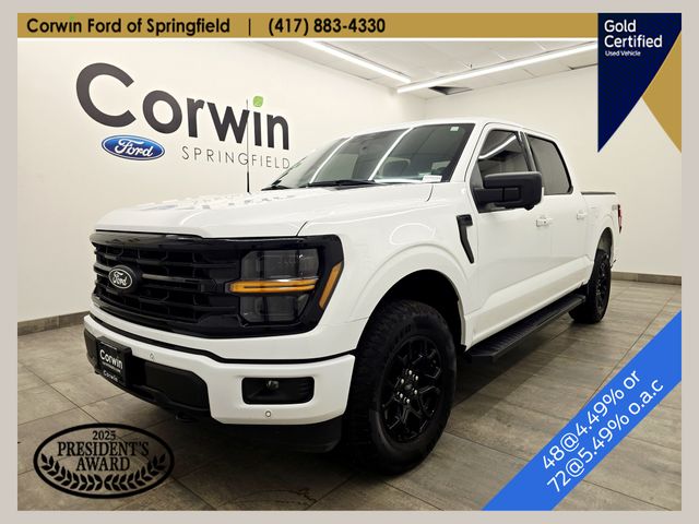White 2024 Ford F-150 Pickup Truck Four-Wheel Drive Automatic