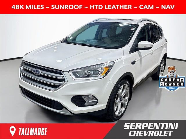 White Platinum Metallic Tri-Coat 2017 Ford Escape SUV / Crossover All-Wheel Drive 6-Speed Automatic