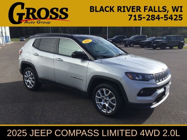 Silver Zynith Metallic Clearcoat 2025 Jeep Compass SUV / Crossover Four-Wheel Drive 8-Speed Automatic