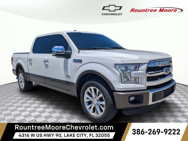 White Platinum 2016 Ford F-150 King Ranch SuperCrew Pickup Truck 4X2 6-Speed Automatic