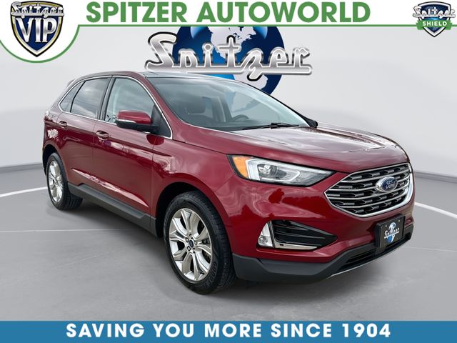 Ruby Red 2019 Ford Edge Titanium AWD SUV / Crossover All-Wheel Drive 8-Speed Automatic