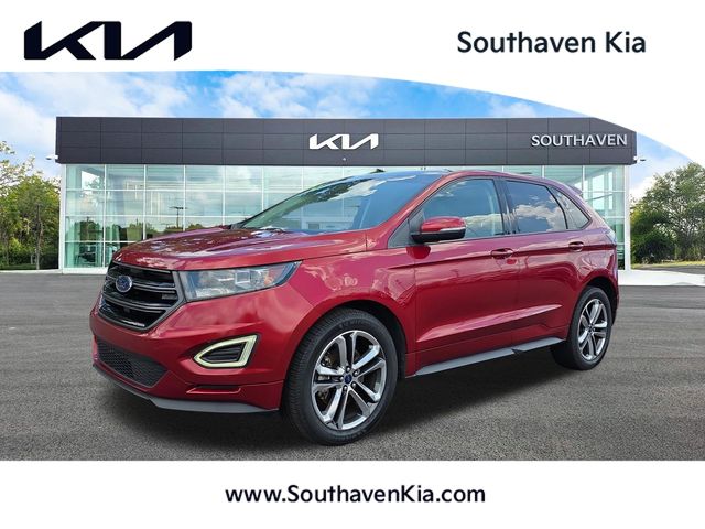 Ruby Red Metallic 2017 Ford Edge SUV / Crossover All-Wheel Drive 6-Speed Automatic