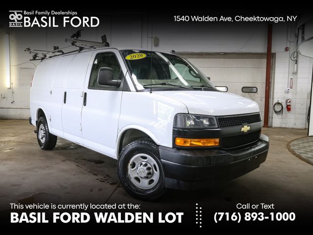 Summit White 2020 Chevrolet Express Cargo Van Rear-Wheel Drive 8-Speed Automatic Overdrive