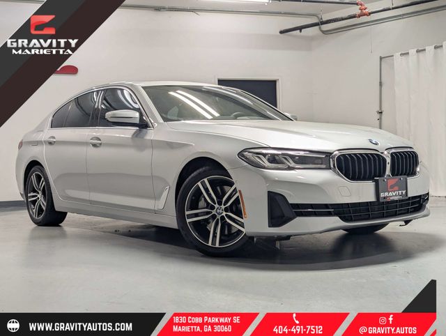 Glacier Silver Metallic 2021 BMW 5 Series 530i RWD Sedan Rear-Wheel Drive 8-Speed Automatic