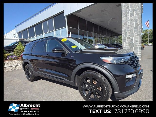 Black Metallic 2023 Ford Explorer SUV / Crossover All-Wheel Drive Automatic