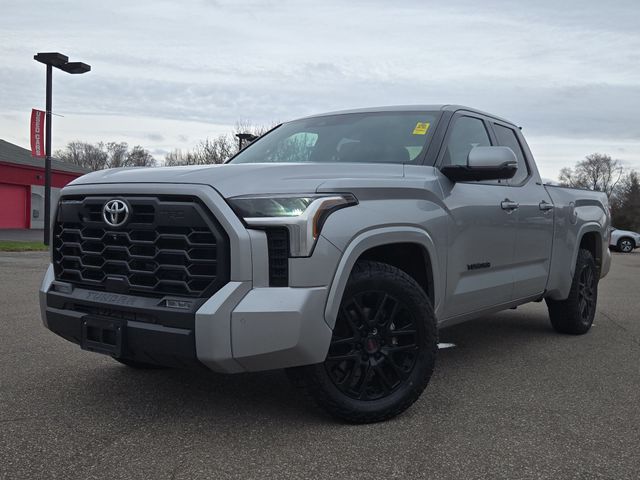 Silver 2022 Toyota Tundra SR5 Double Cab 4WD Pickup Truck Four-Wheel Drive Automatic