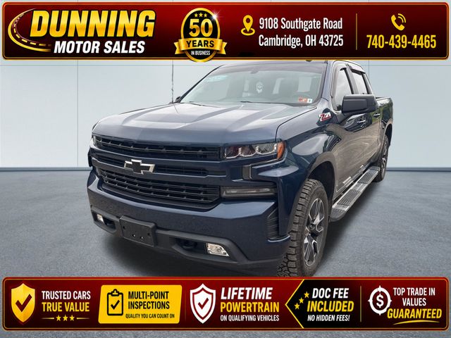 Northsky Blue Metallic 2021 Chevrolet Silverado 1500 Pickup Truck Four-Wheel Drive 8-Speed Automatic