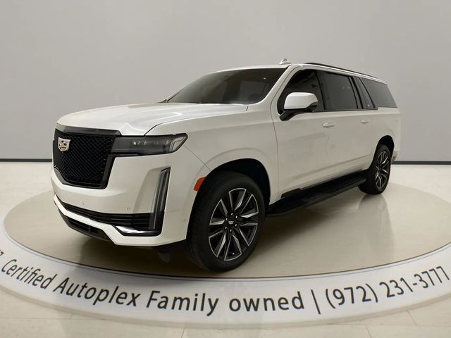 Crystal White Tricoat 2023 Cadillac Escalade ESV SUV / Crossover Four-Wheel Drive Automatic