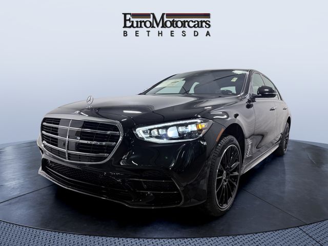 Obsidian Black Metallic 2026 Mercedes-Benz S-Class S 580 4MATIC Sedan All-Wheel Drive 9-Speed Automatic