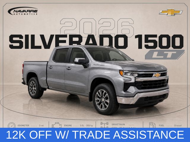 Sterling Gray Metallic 2026 Chevrolet Silverado 1500 Pickup Truck Four-Wheel Drive Automatic