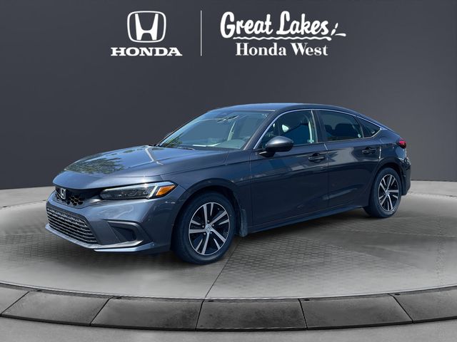 Meteorite Gray Metallic 2023 Honda Civic Hatchback Hatchback Front-Wheel Drive Continuously Variable Transmission