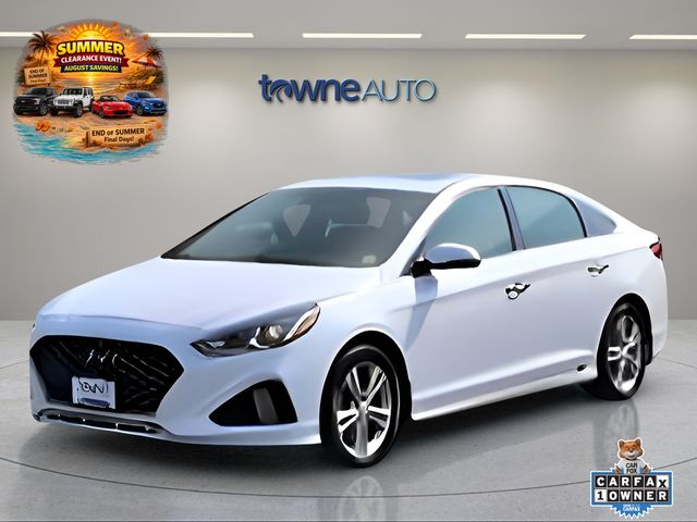 Quartz White Pearl 2019 Hyundai Sonata Sedan Front-Wheel Drive 6-Speed Automatic
