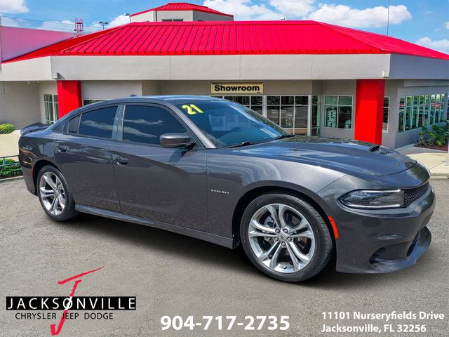 Gray (Granite Crystal Metallic Clearcoat) 2021 Dodge Charger R/T RWD Sedan Rear-Wheel Drive 8-Speed Automatic