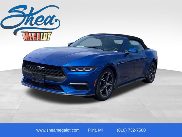 Blue 2024 Ford Mustang Convertible Rear-Wheel Drive 10-Speed Automatic