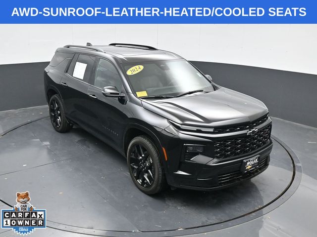 Mosaic Black Metallic 2024 Chevrolet Traverse SUV / Crossover Four-Wheel Drive 8-Speed Automatic