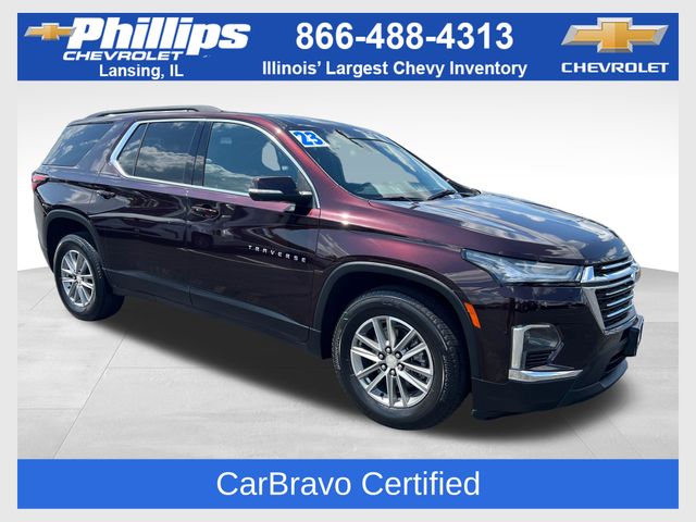 Black Cherry Metallic 2023 Chevrolet Traverse SUV / Crossover Four-Wheel Drive 9-Speed Automatic