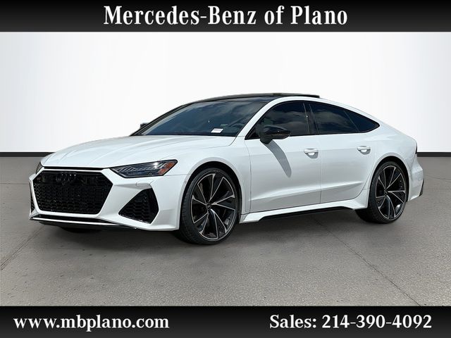 Glacier White Metallic 2022 Audi RS 7 4.0T quattro AWD Sedan All-Wheel Drive 8-Speed Automatic
