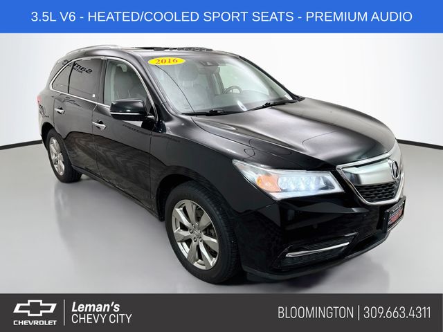 Crystal Black Pearl 2016 Acura MDX SUV / Crossover All-Wheel Drive 9-Speed Automatic