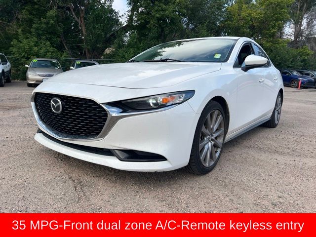 Snowflake White Pearl Mica 2019 Mazda MAZDA3 Sedan Front-Wheel Drive 6-Speed Automatic