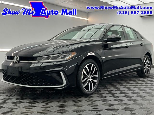 Black 2025 Volkswagen Jetta SE FWD Sedan Front-Wheel Drive 8-Speed Automatic