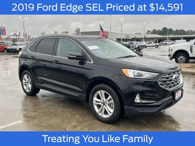Agate Black Metallic 2019 Ford Edge SEL FWD SUV / Crossover Front-Wheel Drive 8-Speed Automatic